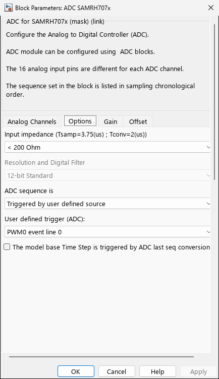 adc_samrh707x — Tab 2: Options