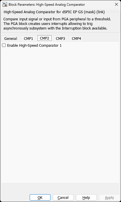 High-Speed Analog Comparator โ CMP2 Tab