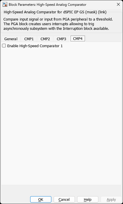High-Speed Analog Comparator โ CMP4 Tab