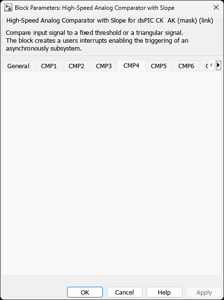 High-Speed Analog Comparator with Slope — CMP4 Tab