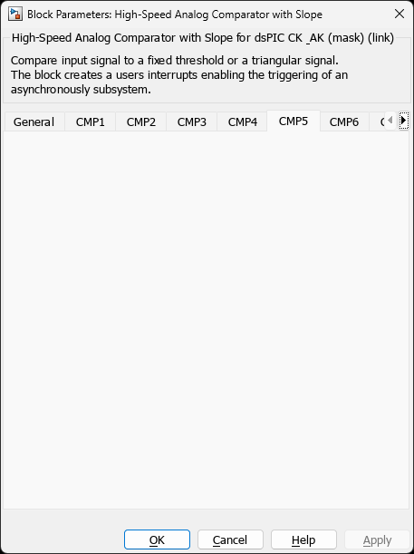 High-Speed Analog Comparator with Slope — CMP5 Tab