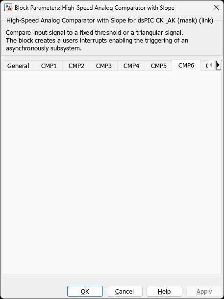 High-Speed Analog Comparator with Slope — CMP6 Tab