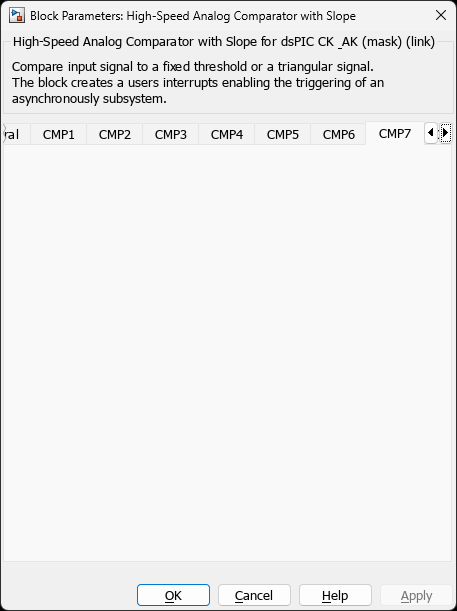 High-Speed Analog Comparator with Slope — CMP7 Tab