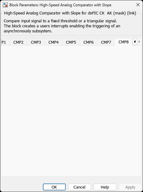 High-Speed Analog Comparator with Slope — CMP8 Tab