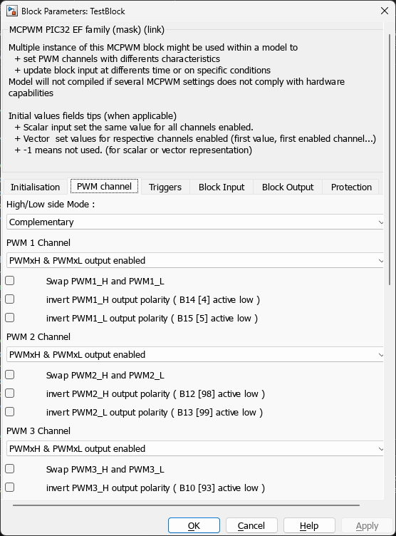MCPWM — PWM Channel Tab