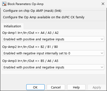 op_amp — Tab 1: Initialisation