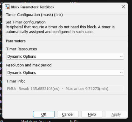 Timer PIL Profiling Block โ Dialog