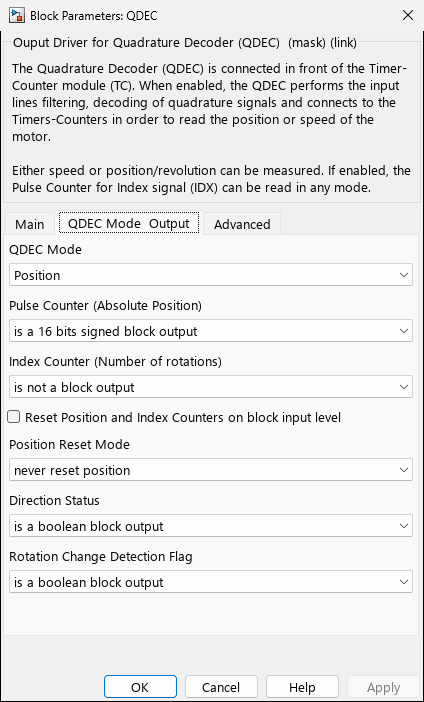 qdec — Tab 2: Qdec Mode Output