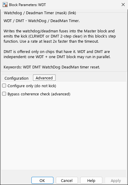 watchdog_dmt — Tab 2: Advanced