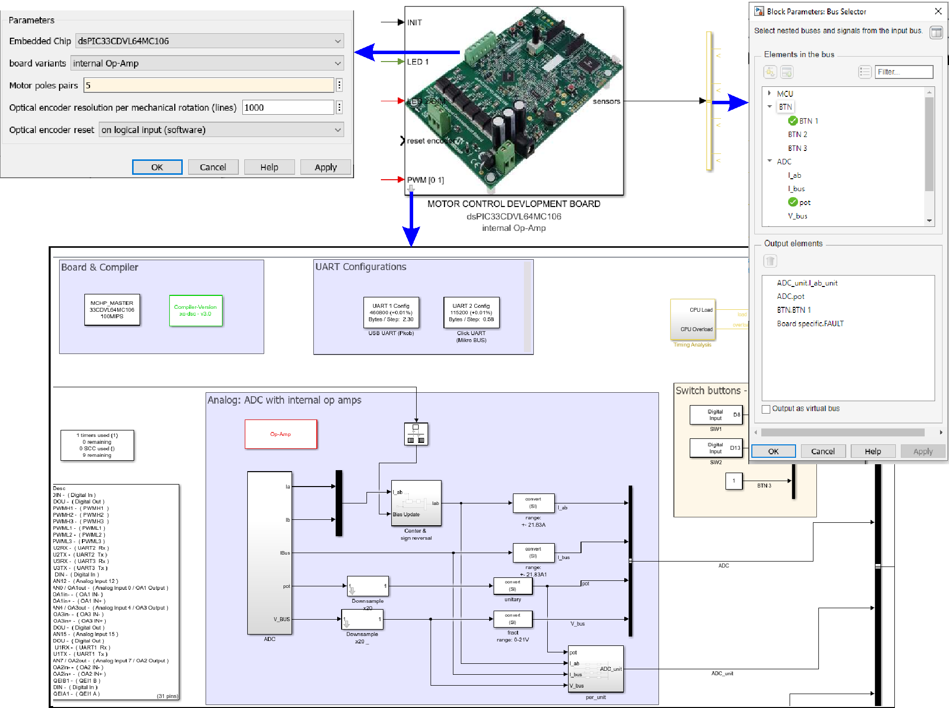 Board Templates - MPLAB Device Blocks for Simulink